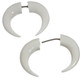 13/16" FAKE GAUGE BISON BONE TRIBAL HAND CARVING POST earrings