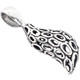 1 3/8" BALI HANDCRAFTED FILIGREE DOUBLE SIDED 925 STERLING SILVER pendant
