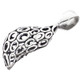1 3/8" BALI HANDCRAFTED FILIGREE DOUBLE SIDED 925 STERLING SILVER pendant