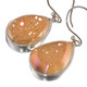 US-MADE 3/4" TEARDROP PINK TITANIUM  DRUZY DRUSY 925 SILVER earrings
