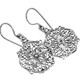 1" Handmade Filigree Silverwork 925 Sterling Silver Earrings