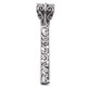 1 7/16" DAINTY HAND CRAFTED SCROLL FILIGREE STICK 925 STERLING SILVER pendant