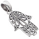 1 1/2" GORGEOUS HAMSA SILVERWORK FILIGREE 925 STERLING SILVER pendant