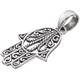 1 1/2" GORGEOUS HAMSA SILVERWORK FILIGREE 925 STERLING SILVER pendant