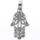 1 1/2" GORGEOUS HAMSA SILVERWORK FILIGREE 925 STERLING SILVER pendant