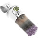 1 3/4" EXQUISITE PERIDOT AMETHYST GEODE CRYSTAL 925 STERLING SILVER pendant
