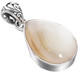 1 1/16" TEARDROP WHITE MOTHER OF PEARL SHELL PEAR 925 STERLING SILVER pendant