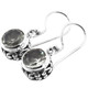 1/2" BRILLIANT PRASIOLITE GREEN AMETHYST FILIGREE 925 STERLING SILVER earrings