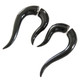 1 11/16" CHEATER FAKE GAUGE COW HORN HAND CARVING POST earrings