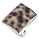 Brown Dotted Genuine Tiger Cowry Shell 925 Sterling Silver Ring, 1"