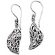 1" Handmade Filigree Silverwork 925 Sterling Silver Earrings