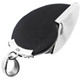 1 3/4" BLACK RESIN FILL NAUTILUS SHELL 925 STERLING SILVER pendant