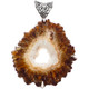 925 Silver Citrine Stalactite Slice Pendant