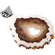 925 Silver Citrine Stalactite Slice Pendant