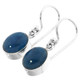 3/8" ADORABLE DAINTY BLUE APATITE 925 STERLING SILVER DANGLE DROP earrings