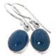 3/8" ADORABLE DAINTY BLUE APATITE 925 STERLING SILVER DANGLE DROP earrings