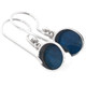 3/8" ADORABLE DAINTY BLUE APATITE 925 STERLING SILVER DANGLE DROP earrings