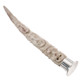 4" HAND CARVING INDIAN CHIEF TOTEM DEER ANTLER 925 SILVER PIPE TOBACCO tamper
