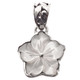 1" DAINTY WHITE MOTHER OF PEARL SHELL FLOWER 925 STERLING SILVER pendant
