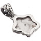 1" DAINTY WHITE MOTHER OF PEARL SHELL FLOWER 925 STERLING SILVER pendant
