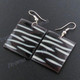 Pen Shell Square French Earrings