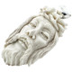 2 1/2" JESUS CHRIST GENUINE DEER ANTLER 925 STERLING SILVER pendant