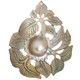 2 7/8" MABE BLISTER PEARL IN SHELL HAND CARVING DRILLED BEAD CABOCHON pearl