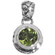 7/8" DAINTY PERIDOT SCROLLWORK FILIGREE 925 STERLING SILVER pendant