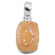 1" DAINTY SUNSET GOLD PINK TITANIUM DRUZY DRUSY 925 STERLING SILVER pendant