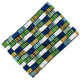 Bugle Beads 6 1/2" Green Bracelet