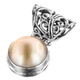 HUGE! 18MM CHAMPAGNE CULTURED MABE PEARL 925 STERLING SILVER pendant