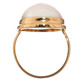 SOUTH PACIFIC WHITE MABE PEARL GOLD PLATED 925 STERLING SILVER SZ 6 ring