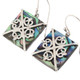 5/8" Genuine Paua Abalone Shell 925 Sterling Silver Earrings