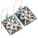 5/8" Genuine Paua Abalone Shell 925 Sterling Silver Earrings