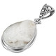 2" Teardrop Agate Druzy Drusy 925 Sterling Silver Pendant