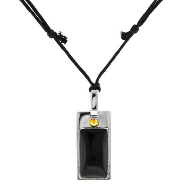 1 1/8" MENS SHELL RHODIUM AND GOLD PLATE ACCENT ON 925 STERLING SILVER pendant