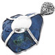 925 Silver Specimen Azurite Nodule Geode Druzy Sterling Pendant