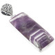 925 Silver Large Amethyst Matrix Handmade Sterling Pendant, 2 3/8"