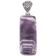 925 Silver Large Amethyst Matrix Handmade Sterling Pendant, 2 3/8"