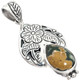 Sale! 1 5/16" Ocean Jasper 925 Sterling Silver Pendant