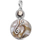 925 Silver Blister Freshwater Pearl Smokey Quartz Pendant, 2"