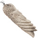 3 1/2" BALI HAND CARVING EAGLE BEAR REAL DEER ANTLER 925 STERLING SILVER pendant