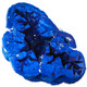 RARE 1 7/8" AZURITE BLUE GEODE NODULE HALF DRUZY DRUSY CAB cabochon