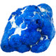 RARE 1 7/8" AZURITE BLUE GEODE NODULE HALF DRUZY DRUSY CAB cabochon