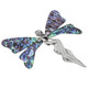 3 1/2" PAUA ABALONE SHELL BUTTERFLY ANGEL 925 STERLING SILVER BROOCH pendant
