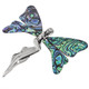 3 1/2" PAUA ABALONE SHELL BUTTERFLY ANGEL 925 STERLING SILVER BROOCH pendant
