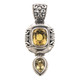 2" Exquisite 7ct Lemon Quartz 925 Sterling Silver Pendant