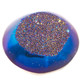 US-MADE 5/8" COBALT BLUE TITANIUM  DRUZY DRUSY 15X15MM cabochon