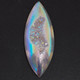 Eye White Opal Titanium Agate Druzy Drusy 40x15mm Cabochon US Made, 1 5/8"