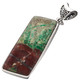 925 Silver Sonoran Sunrise Chrysocolla Cuprite Pendant, 2 7/8"